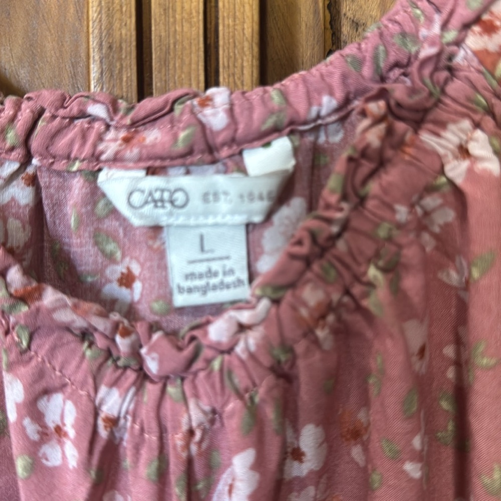 Cato Pink Floral Blouse - Picture 3 of 5